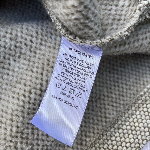 Haggar Cool 18 Pro Mens Jacket Coat Tan Heathered 1/2 Zip Pullover Mock Neck XXL - Picture 4 of 6